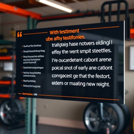 Customer testimonial board at AutoFix Garage, filled with positive feedback from satisfied clients.