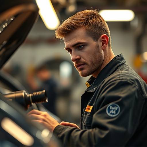 Technician performing an oil change on a vehicle at AutoFix Garage